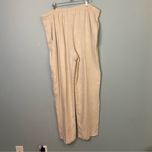 Coldwater Creek Linen Drawstring Stretch Pants Size XL - Picture 2 of 8